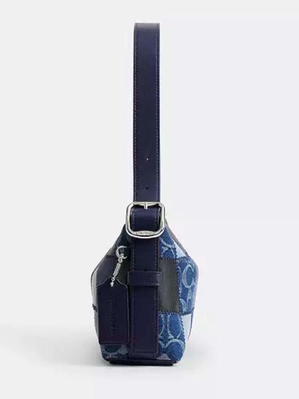 Coach Coachtopia Alter Ego Small Slouchy Shoulder Bag Blue Denim Sig Multi CFF99 - Picture 3 of 7